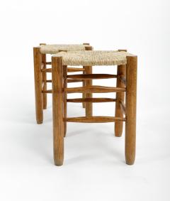 Charlotte Perriand Rush Stool in the style of Charlotte Perriand - 1332367