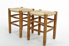 Charlotte Perriand Rush Stool in the style of Charlotte Perriand - 1332368