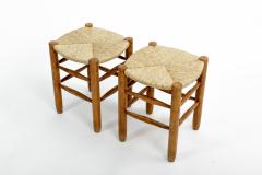 Charlotte Perriand Rush Stool in the style of Charlotte Perriand - 1332370