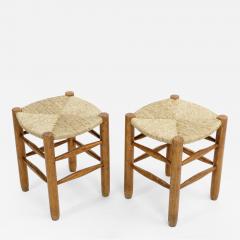 Charlotte Perriand Rush Stool in the style of Charlotte Perriand - 1336886