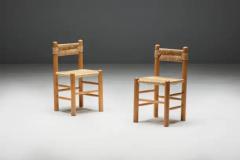 Charlotte Perriand Rustic Straw Dining Chairs France 1960s - 3491919