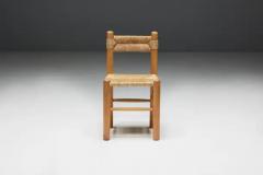 Charlotte Perriand Rustic Straw Dining Chairs France 1960s - 3491937