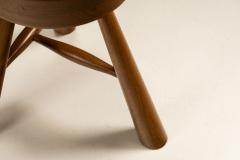 Charlotte Perriand Set Three Legged Wooden Stools in Ash in the Style of Charlotte Perriand 1970s - 4433641