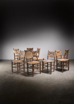 Charlotte Perriand Set of 10 Charlotte Perriand Bauche chairs - 3433908