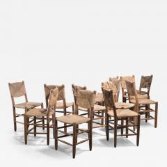 Charlotte Perriand Set of 12 Charlotte Perriand Bauche chairs - 3406508