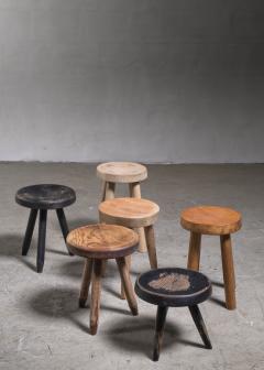 Charlotte Perriand Set of 6 Charlotte Perriand stools - 3607435