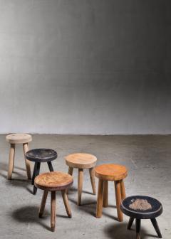 Charlotte Perriand Set of 6 Charlotte Perriand stools - 3607441