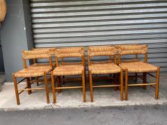 Charlotte Perriand Set of 8 Dordogne chairs by Charlotte Perriand France 1960s - 2784833