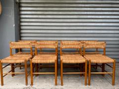 Charlotte Perriand Set of 8 Dordogne chairs by Charlotte Perriand France 1960s - 2784837