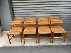 Charlotte Perriand Set of 8 Dordogne chairs by Charlotte Perriand France 1960s - 2784840