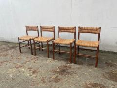 Charlotte Perriand Set of four Dordogne Charlotte Perriand chairs for Sentou 1960s - 2384052
