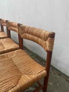 Charlotte Perriand Set of four Dordogne Charlotte Perriand chairs for Sentou 1960s - 2384056