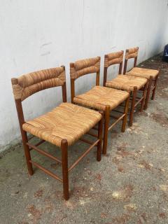 Charlotte Perriand Set of four Dordogne Charlotte Perriand chairs for Sentou 1960s - 2384058