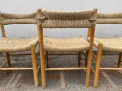 Charlotte Perriand Set of six Dordogne Chairs for Sentou 1960s - 2566259