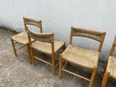 Charlotte Perriand Set of six Dordogne Chairs for Sentou 1960s - 2566263