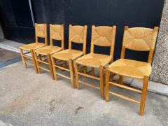 Charlotte Perriand Six Bauche Chairs by Charlotte Perriand - 2947950