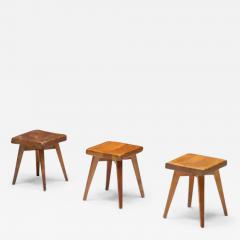 Charlotte Perriand Stools by Christian Durupt and Charlotte Perriand France 1960s - 3709344