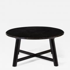 Charlotte Perriand Style of Perriand superb black pine coffee table - 2463820