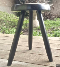 Charlotte Perriand charlotte Perriand rarest black tripod high stool - 1854471