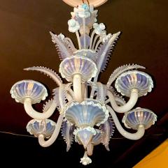 Charming Blue Murano Glass Chandelier Venice 1960 - 1622521