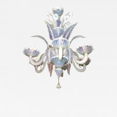 Charming Blue Murano Glass Chandelier Venice 1960 - 1624842