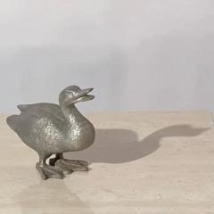 Charming Cast Metal Duckling Garden Sculpture - 3523490