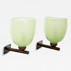 Charming Murano Mini Lime Pulegoso Oval Wall Lights Contemporary - 4334769