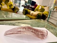 Charming Pink Amethyst Murano Glass Leave Ceiling Light or Chandelier - 4813408