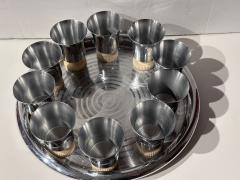 Chase White Doric Cocktail Shaker set 1930s Art Deco 12 Piece Set - 3865746