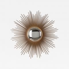 Chaty Vallauris Large Mid Century French Sunburst Convex Mirror by Chaty Vallauris - 4596469