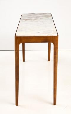 Cherry Wood and Broccatello di Siena Marble Console Table Italy Pair Available - 4566011