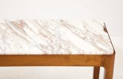 Cherry Wood and Broccatello di Siena Marble Console Table Italy Pair Available - 4566013