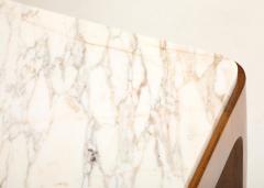 Cherry Wood and Broccatello di Siena Marble Console Table Italy Pair Available - 4566014