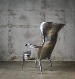 Cheryl Ekstrom Cheryl Ekstrom Frits Henningsen Stainless Steel Chair Sculpture - 445551