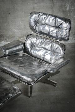 Cheryl Ekstrom Eames Lounge Chair and Ottoman Stainless Steel Sculpture - 445556