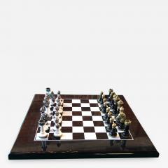 Chess Set and Chess Board in Plexiglass and Metal Italy 1970s - 654454