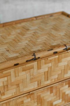 Chest Of Drawers In Bamboo And Pressed Bamboo Italy 1980 - 3741388