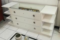 Chest of Drawers in White Lacquered Wood circa 1970 - 2361838