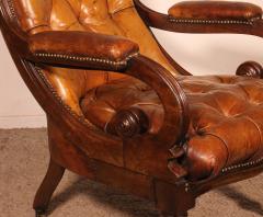 Chesterfield Armchair 19th Century From England - 3864010