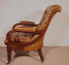 Chesterfield Armchair 19th Century From England - 3864013