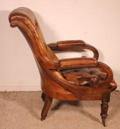 Chesterfield Armchair 19th Century From England - 3864015