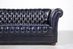 Chesterfield Blue Leather Sofa - 2844524