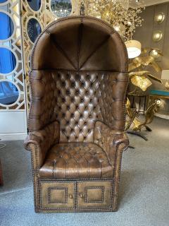 Chesterfield style Carrosse armchair circa 1950 - 2043545