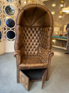 Chesterfield style Carrosse armchair circa 1950 - 2043556