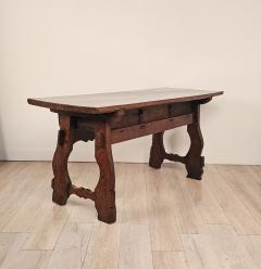 Chestnut Trestle Library Table Italy or Spain circa 1720 - 4718242