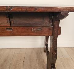 Chestnut Trestle Library Table Italy or Spain circa 1720 - 4718246