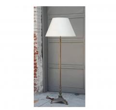 Chic French 40s Neoclassical Bronze Floor Lamp in the Style of Maison Jansen - 2878022