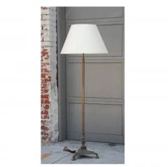 Chic French 40s Neoclassical Bronze Floor Lamp in the Style of Maison Jansen - 2878024