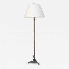 Chic French 40s Neoclassical Bronze Floor Lamp in the Style of Maison Jansen - 2880112
