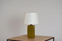 Chic Glazed Ceramic Lamp with Parchment Shade - 1249631